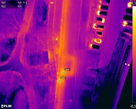 Thermografische Untersuchung des Fernwärmenetzes mittels Drohnen
