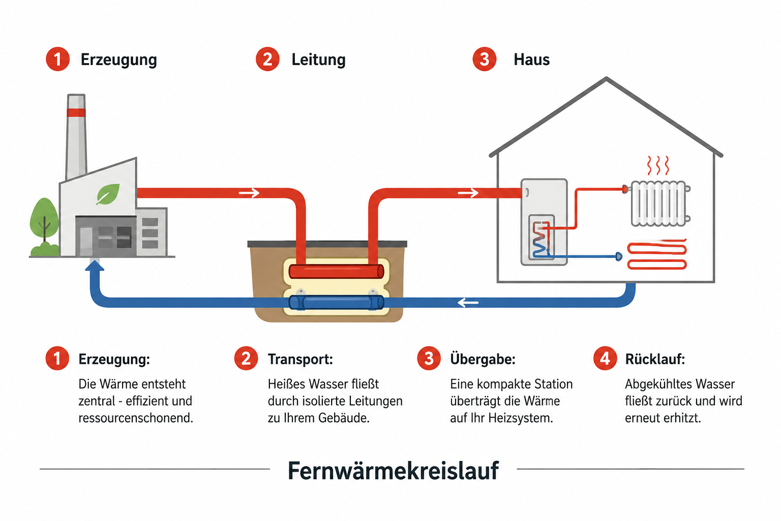 Darstellung Fernw&auml;rmekreislauf